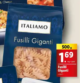 Lidl Fusilli Giganti offre