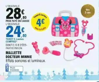 E.Leclerc Mallette Docteur Minnie offre