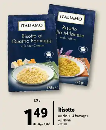 Lidl Risotto offre