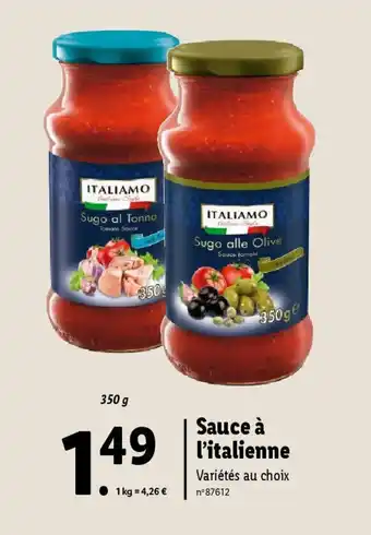 Lidl Sauce à l'italienne offre