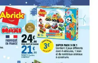 E.Leclerc Super Pack 3 en 1 offre