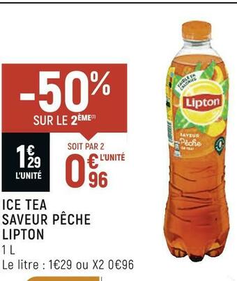 Lipton ice tea saveur pêche