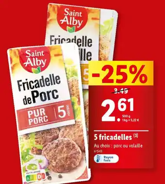 Lidl 5 fricadelles (3) offre