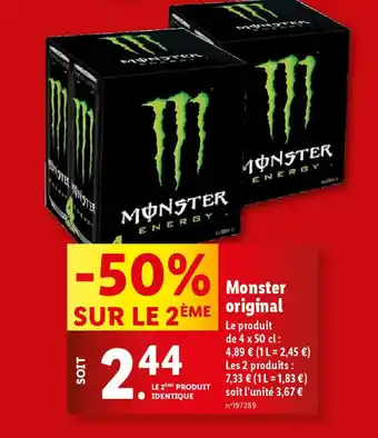 Lidl Monster original offre