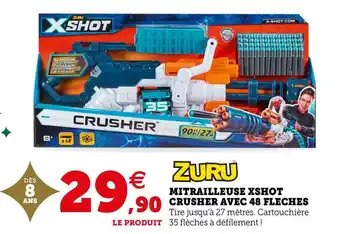 Xshot mitrailleuse xshot crusher avec 48 fleches