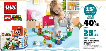 Hyper U Lego pack de démarrage les aventures de mario offre