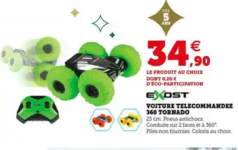 Hyper U Exost voiture telecommandee 360 tornado offre