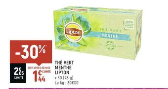 Lipton thé vert menthe