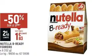 Spar Ferrero nutella b-ready offre