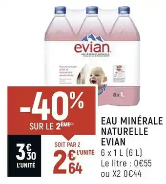 Evian eau minérale naturelle