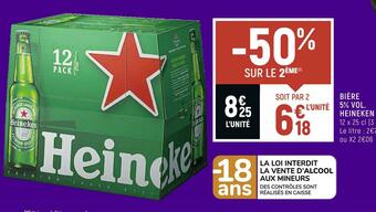 Spar Heineken bière 5% vol. offre