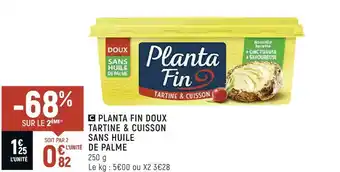 Spar Planta fin planta fin doux tartine & cuisson sans huile de palme offre