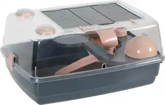 Jardiland Zolux - Cage Indoor 2 Ham 55 Visio Rose L.55 x l.38 x H.28 cm offre