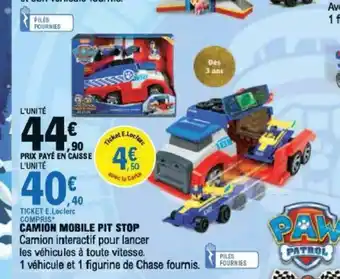 Camion Mobile Pit Stop