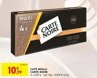 Intermarché CAFÉ MOULU CARTE NOIRE offre