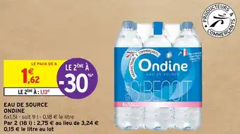 Intermarché EAU DE SOURCE ONDINE offre