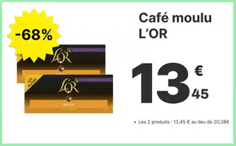 E.Leclerc Café moulu L'OR offre