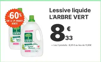 E.Leclerc Lessive liquide L'ARBRE VERT offre