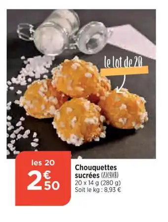 Bi1 Chouquettes sucrées offre