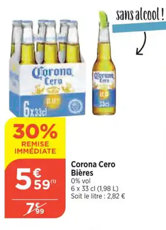 Bi1 Corona Cero Bières offre