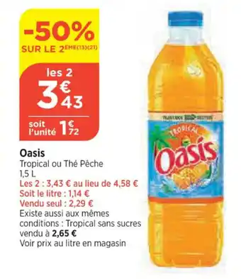 Bi1 Oasis offre