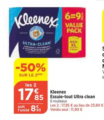 Bi1 Kleenex Essuie-tout Ultra clean offre