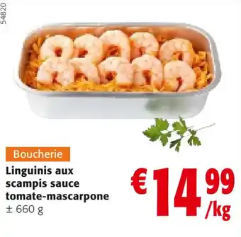 Colruyt Linguinis aux scampis sauce tomate-mascarpone offre