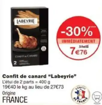 Confit de canard "Labeyrie"