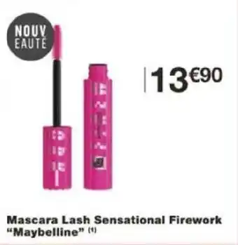 Monoprix Mascara Lash Sensational Firework "Maybelline” (1) offre