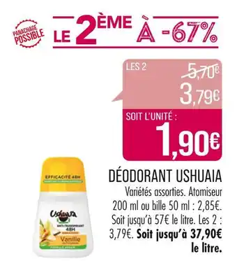 Match USHUAIA DÉODORANT offre