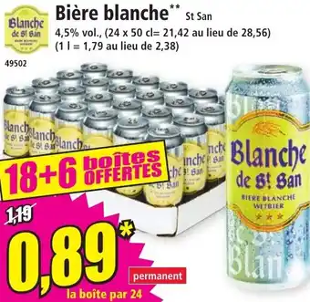 Norma Bière blanche** offre