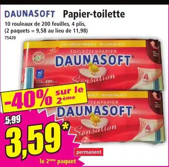 Norma DAUNASOFT Papier-toilette offre