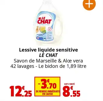 Coccinelle Supermarché Lessive liquide sensitive LE CHAT offre