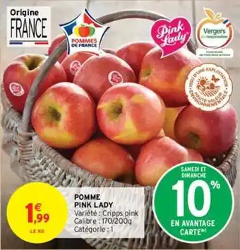 Intermarché Pink lady - pomme offre