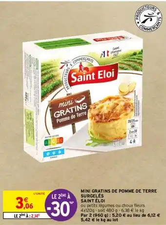Intermarché Saint eloi - mini gratins de pomme de terre surgelés offre