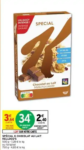 Intermarché Kellogg's - spécial k chocolat au lait offre