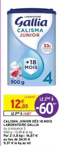Intermarché Gallia - calisma junior offre