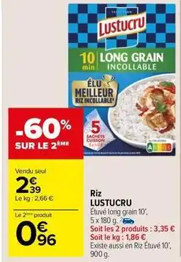 Carrefour Market Lustucru - riz offre