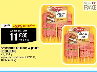 Migros Brochettes de dinde & poulet LE GAULOIS offre
