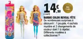 Barbie Color Reveal FĂšte
