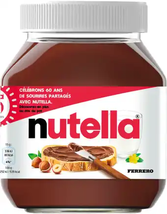 Carrefour NUTELLA LA BRIOCHE 600 G + LE POT DE NUTELLA 400 G offre