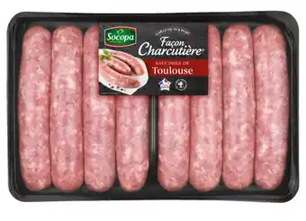 Carrefour 8 saucisses de Toulouse façon charcutière SOCOPA offre