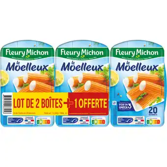 Carrefour FLEURY MICHON Bâtonnets de surimi MSC Le Moelleux offre