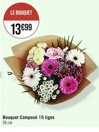 Casino Supermarchés Bouquet Composé 15 tiges offre