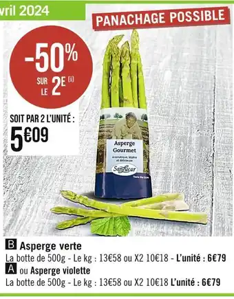 Casino Supermarchés Asperge verte offre