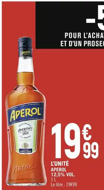 Petit Casino APEROL APEROL 12,5% VOL offre