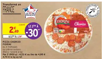 Intermarché FIORINI PIZZA CHORIZO offre