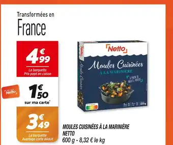 Netto NETTO MOULES CUISINÉES À LA MARINIÈRE offre