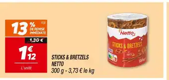 Netto NETTO STICKS & BRETZELS offre