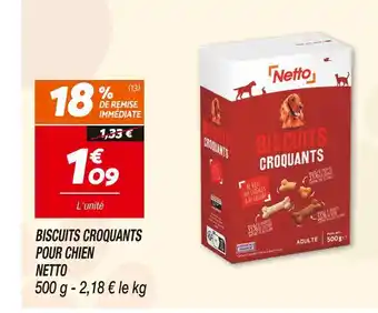 Netto NETTO BISCUITS CROQUANTS POUR CHIEN offre